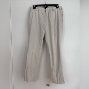 Prada Milano‎ Womens Light Beige Chino Trousers Button Fly Size 48 Made in Italy